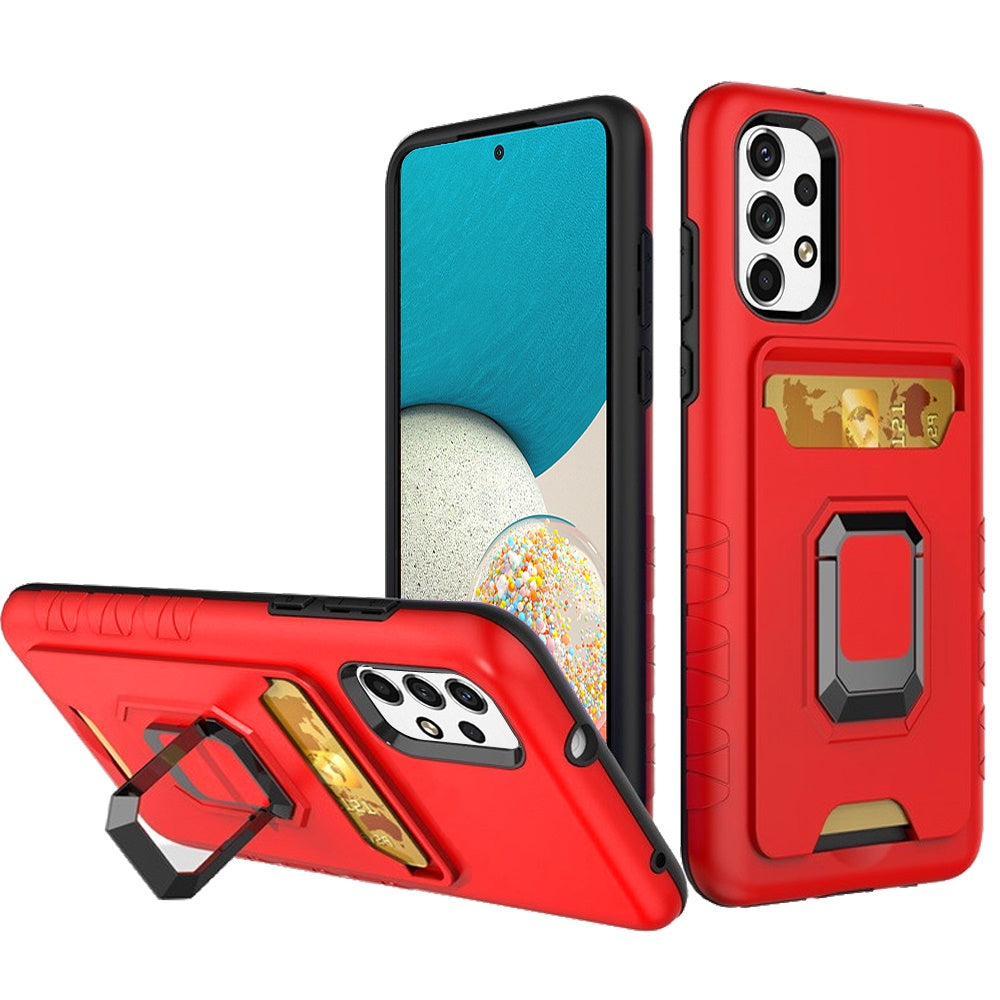 For Samsung Galaxy A53 5G Wallet Case Designed with Credit Card Holder & Stand Kickstand Ring Heavy Duty Hybrid Armor  Phone Case Cover