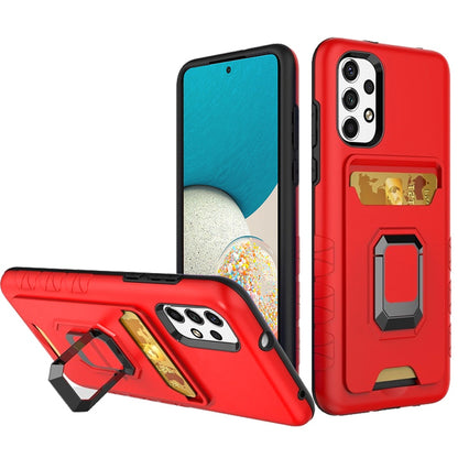 For Samsung Galaxy A53 5G Wallet Case Designed with Credit Card Holder & Stand Kickstand Ring Heavy Duty Hybrid Armor  Phone Case Cover