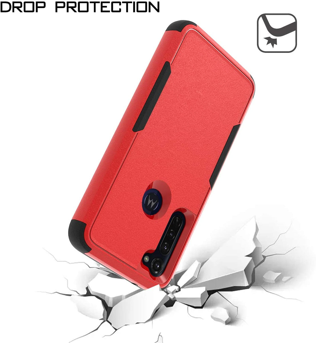 For Motorola Moto G Stylus 5G 2022 Hybrid Slim Shockproof Rubber TPU Hard PC Heavy Duty Hard Protective Dual Layers Red Black Phone Case Cover