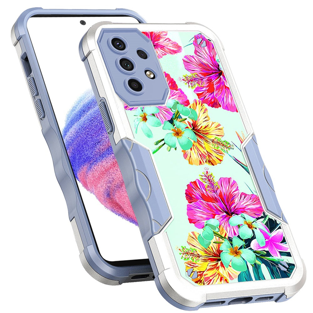 For Samsung Galaxy A53 5G Fashion Design Tough Shockproof Hybrid Stylish Pattern Heavy Duty TPU Rubber Armor  Phone Case Cover