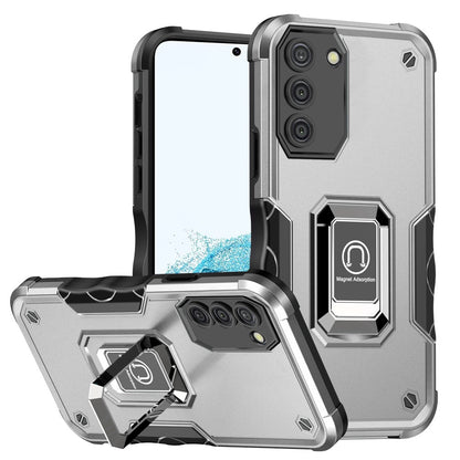 For Samsung Galaxy S22 /Plus Ultra Hybrid Cases with Magnetic Ring Holder Stand Kickstand Heavy Duty Rugged Drop Silicone Shockproof  Phone Case Cover