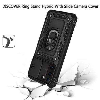 For Samsung Galaxy S22 Hybrid Built-in 360° Rotate Magnetic Ring Stand with Camera Protection Heavy Duty Shockproof  Phone Case Cover