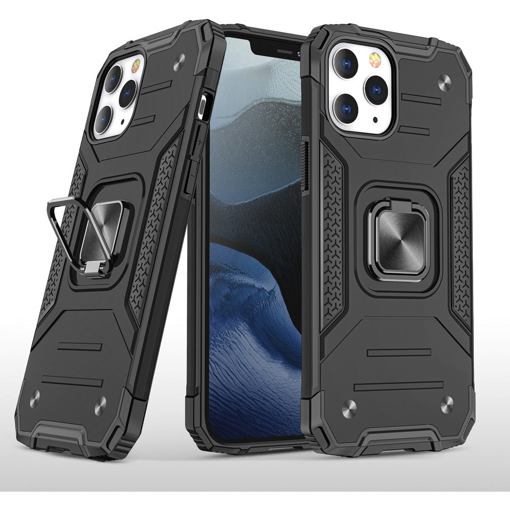 For Samsung Galaxy Z Fold 4 Armor Hybrid with Ring Holder Kickstand Shockproof TPU Heavy-Duty Rugged Dual Layer  Phone Case Cover