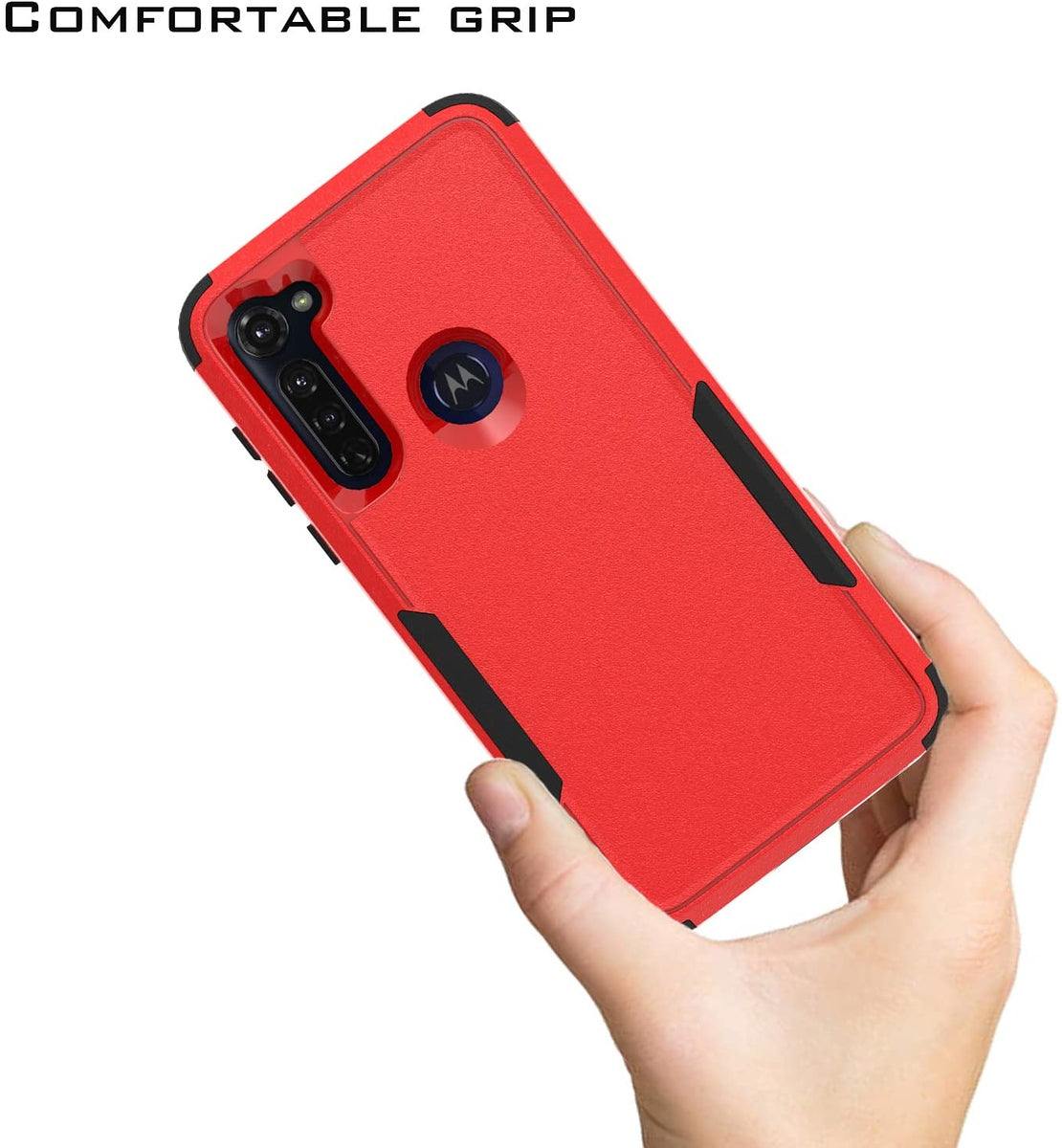 For Motorola Moto G Stylus 5G 2022 Hybrid Slim Shockproof Rubber TPU Hard PC Heavy Duty Hard Protective Dual Layers Red Black Phone Case Cover