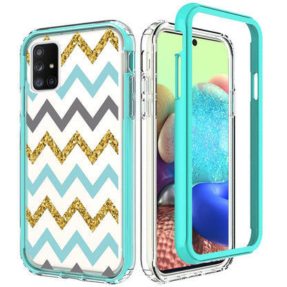 For Samsung Galaxy A71 5G Beautiful Design Hybrid Triple Layer Armor Hard PC Rubber TPU Shockproof Protective Frame  Phone Case Cover
