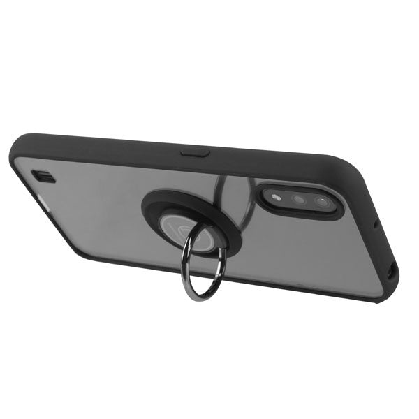 For Samsung Galaxy A23 5G Transparent Hybrid PC Magnetic Ring Stand (work with Car Mount) Detachable Frame Bumper  Phone Case Cover