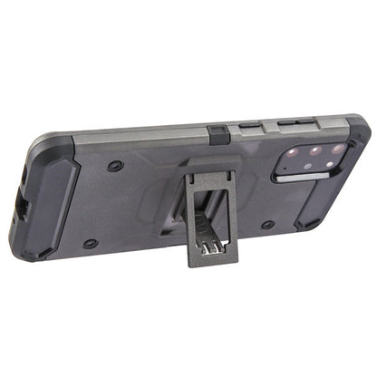 For Samsung Galaxy S10 5G (6.7") Hybrid Armor with Belt Clip Holster Kickstand & Screen Protector Hard PC Shockproof Gray Phone Case Cover