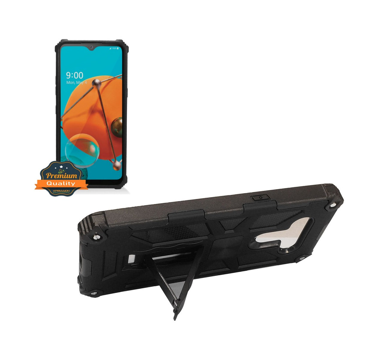 For Wiko Ride 3 Full-Body Hybrid [Military-Grade Protective] Defender Heavy Duty with Hidden Kickstand Stand Support Magnetic Car Mount  Phone Case Cover