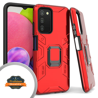 For Samsung Galaxy A53 5G Hybrid Heavy Duty Armor Protective Bumper with 360° Degree Ring Holder Kickstand [Military-Grade]  Phone Case Cover
