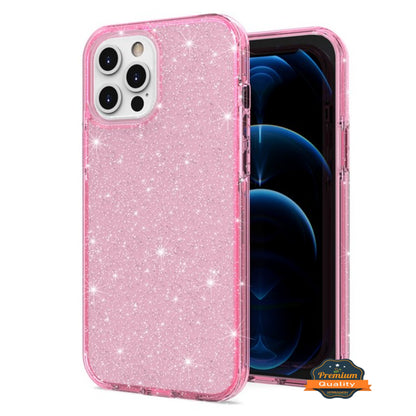 For Apple iPhone 14 /Plus Pro Max Glitter Sparkle Bling Shiny Thin Slim Hybrid Shockproof Rubber Silicone TPU  Phone Case Cover