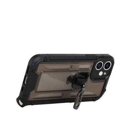 For Apple iPhone 13 Pro (6.1") Heavy Duty Military Grade Rugged Hybrid with Magnetic Kickstand, Carabiner, Bottle Beer Opener Shockproof  Phone Case Cover