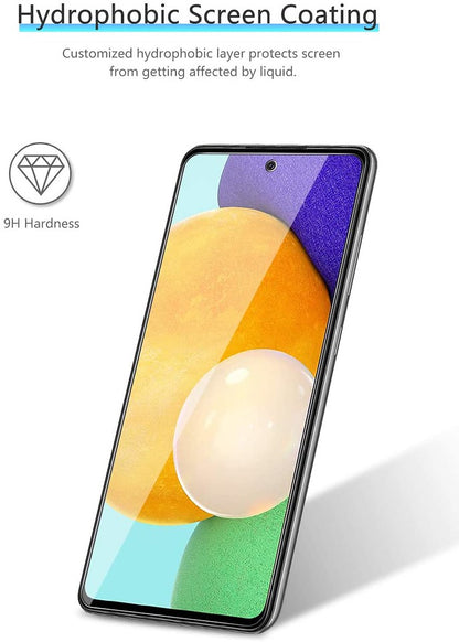 For Samsung Galaxy A33 5G Screen Protector Clear Transparent Tempered Glass, Case Friendly, 9H Hardness, Anti-Bubble Tempered Glass Screen Guard Clear Screen Protector