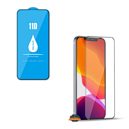 For Apple iPhone 11 (6.1") Screen Protector Full Glue High Grade Tempered Glass Clear Transparent Curved Screen Full Coverage High Response Clear Screen Protector