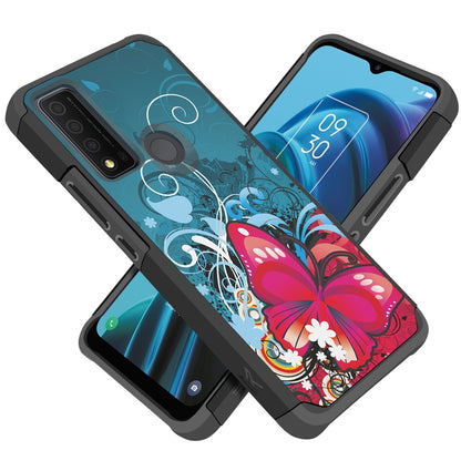 For TCL 30 XE 5G Graphic Design Pattern Slim Hard PC Soft TPU Silicone Protection Hybrid Shockproof Armor Rugged Bumper  Phone Case Cover