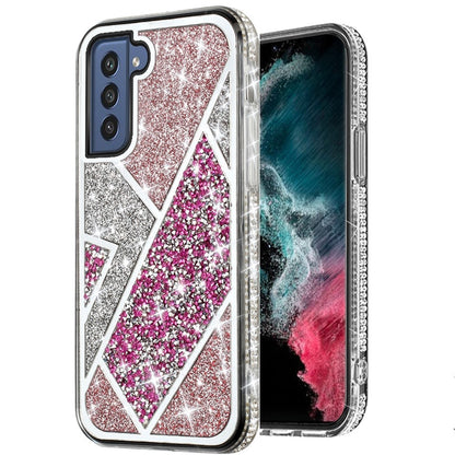 For Samsung Galaxy S22+ Plus Glitter Bling Diamond Rhinestone Sparkly Bumper Fashion Shiny Fancy Cases Hybrid Rugged  Phone Case Cover