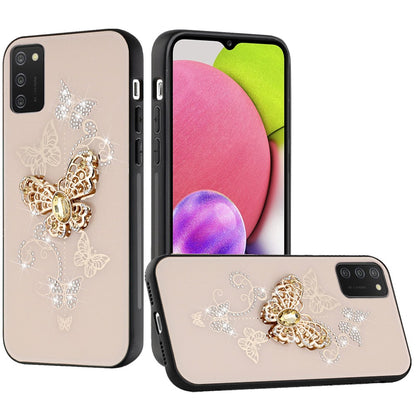 For Samsung Galaxy A23 5G Diamonds 3D Bling Sparkly Glitter Ornaments Engraving Hybrid Metal Fashion  Phone Case Cover