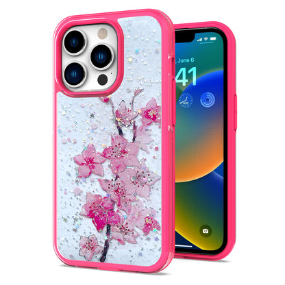 For Motorola Moto G Stylus 5G 2022 Sakura Spring Flowers Design Colorful Frame Hybrid Rubber TPU Hard PC Rugged Slim  Phone Case Cover