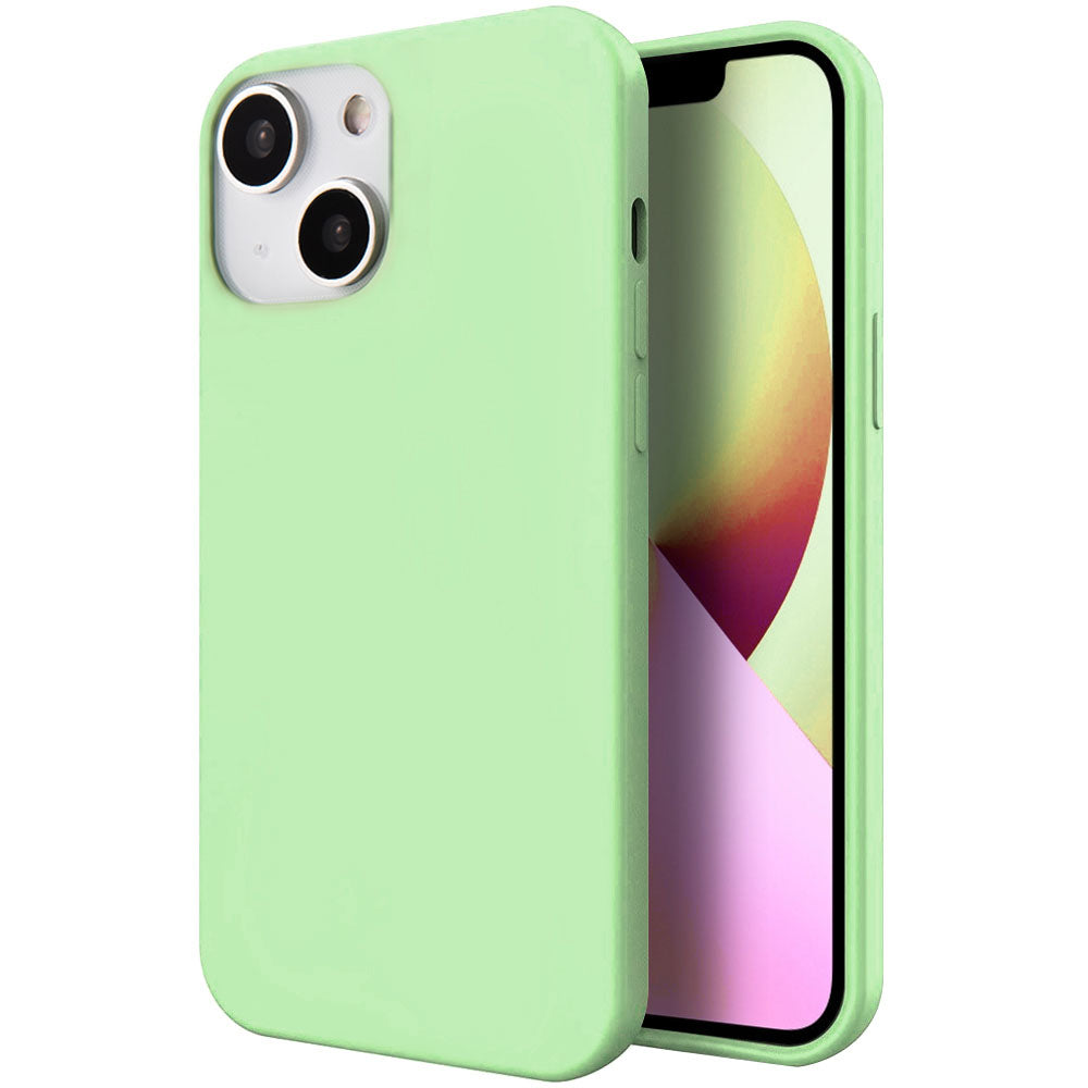 For Apple iPhone 14 /Plus Pro Max Liquid Silicone Hybrid Gel Soft Rubber with Microfiber Lining Shockproof Flexible TPU Anti-Drop  Phone Case Cover