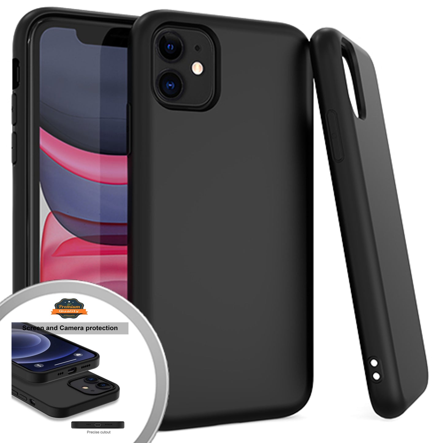 For Apple iPhone 13 /Pro Max Mini Slim Fit Hybrid Silicone Soft Gel Rubber TPU Full Body Protection Shockproof Protective  Phone Case Cover