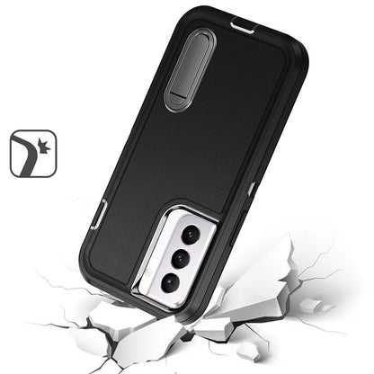 For Samsung Galaxy S22 /Plus Ultra Hybrid 3 Layers 3in1 Hard PC Shockproof with Kickstand Heavy Duty TPU Rubber Anti-Drop  Phone Case Cover