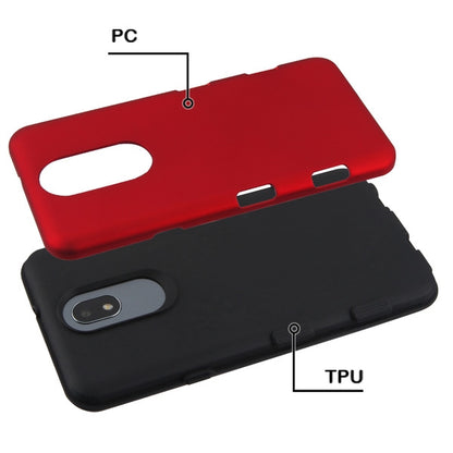 For LG Escape Plus /K30 2019/Arena 2 Hybrid Dual Layer Hard PC Cases Shockproof TPU Bumper Red Phone Case Cover