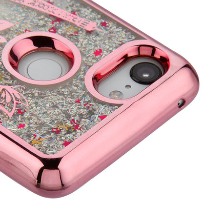 For Google Pixel 3 Quicksand Liquid Glitter Bling Hybrid Image Flowing Sparkle Electroplating Protector Skin Eiffel Tower Paris Phone Case Cover