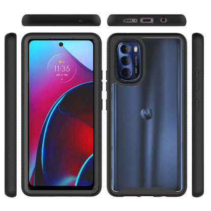 For Motorola Moto G Stylus 2022 4G Clear Dual Layer Rugged Bumper Frame Heavy Duty Hybrid Shockproof Rubber Hard TPU  Phone Case Cover