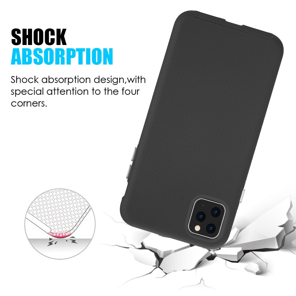 For Apple iPhone 13 /Pro Max Mini Slim Hybrid Impact Anti-Slip Textured Armor Shockproof Dual Layer Soft TPU & Hard PC Rugged Bumper  Phone Case Cover