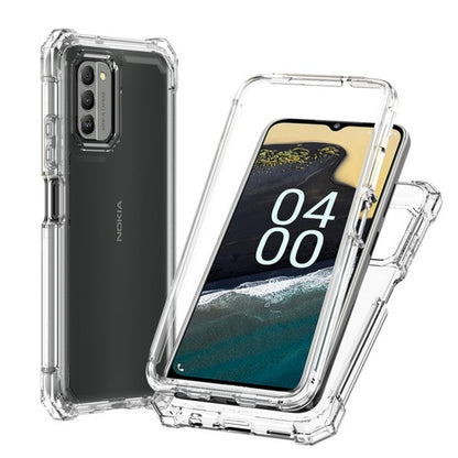 For TCL Stylus 5G Hybrid 2in1 Front Bumper Frame Cover Square Edge Shockproof Soft TPU + Hard PC Anti-Slip Heavy Duty  Phone Case Cover