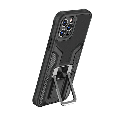 For Apple iPhone 13 Pro Max (6.7") Shockproof [Military-Grade] with Metal Magnetic Kickstand, Hybrid Rugged TPU Armor  Phone Case Cover