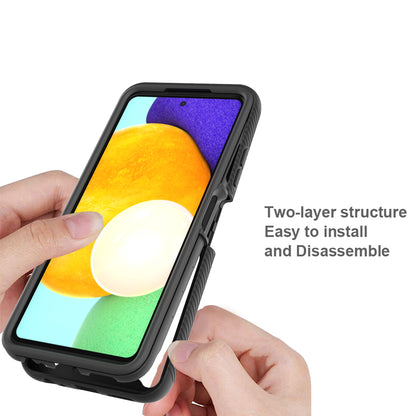 For Boost Mobile Celero 5G Hybrid Clear Shockproof Dual Layer Protection Hard Rugged PC and Soft TPU Silicone Bumper Frame Back Clear Black Phone Case Cover