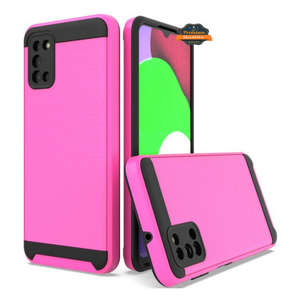 For Motorola Moto G Stylus 5G 2022 Rugged TPU Hard PC Brushed Metal Texture Hybrid Dual Layer Armor Shock Absorbing  Phone Case Cover