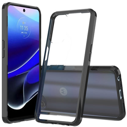 For Motorola Moto G Stylus 5G 2022 Hybrid Slim Crystal Clear Transparent Shock-Absorption Bumper Hard PC Back Frame  Phone Case Cover
