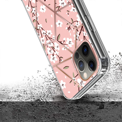 For Samsung Galaxy A23 5G Fashion Art Floral Design Beautiful Flower Pattern Hybrid Protective Hard Rubber TPU Pink Sakura Spring Flowers Phone Case Cover