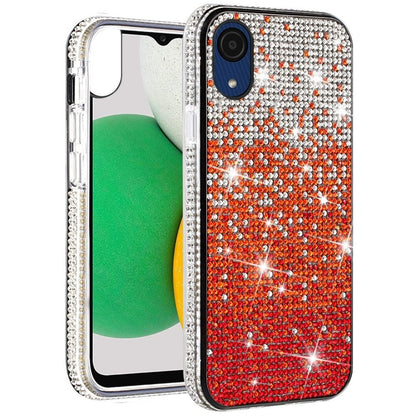 For Samsung A03 Core Glitter Bling Ultra Thin TPU Sparkle Diamond Rhinestone Shiny Hybrid Full Cover Crystal Stones Back  Phone Case Cover
