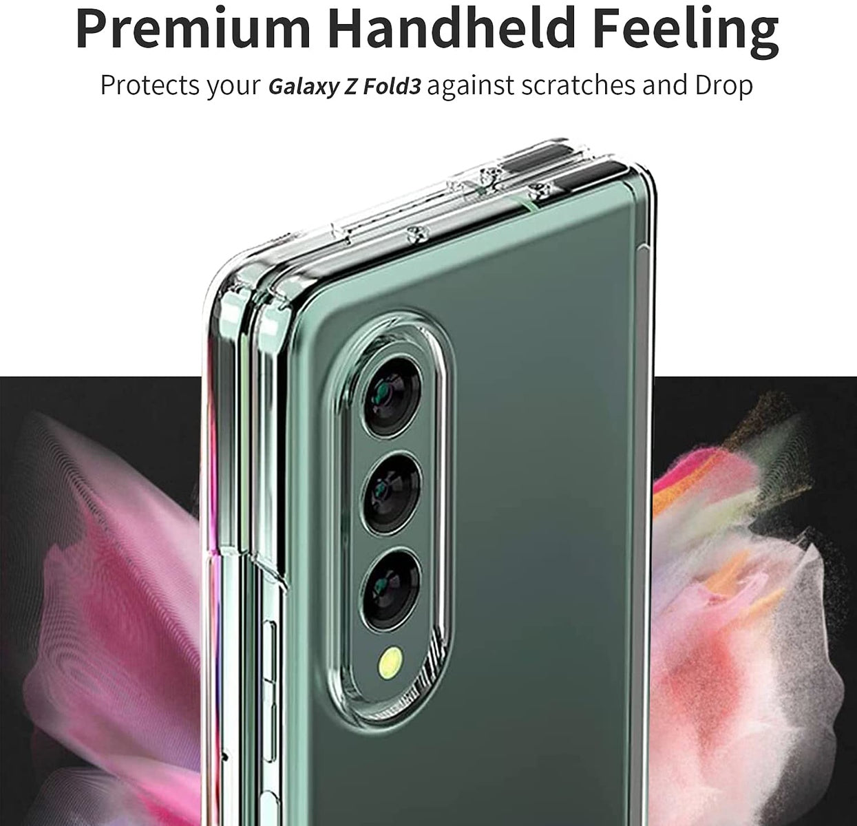 For Samsung Galaxy Z Fold 4 5G Ultra Thin Transparent Premium PC Hard TPU Full Protection Non-Slip Hybrid Shockproof Clear Phone Case Cover