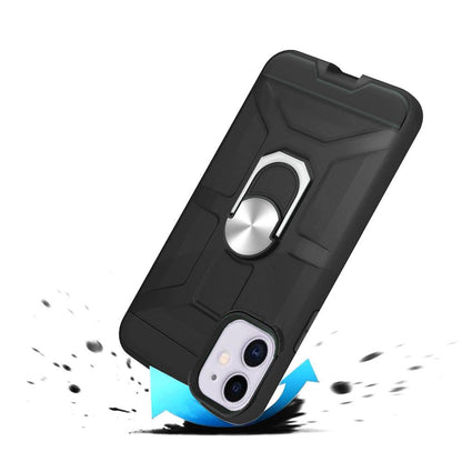 For Apple iPhone 12 /Pro Max Mini Stand Kickstand Ring Holder [360° Rotating] Armor Dual Layer Work with Magnetic Car Mount  Phone Case Cover