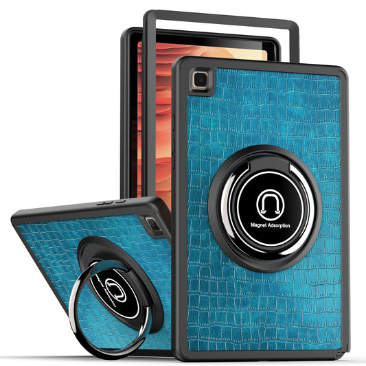 Case for Samsung Galaxy Tab A7 (10.4 inch) Slim Hybrid with Ring Magnetic Stand Holder Kickstand Frame Bumper Drop proof Tablet Green Tablet Cover