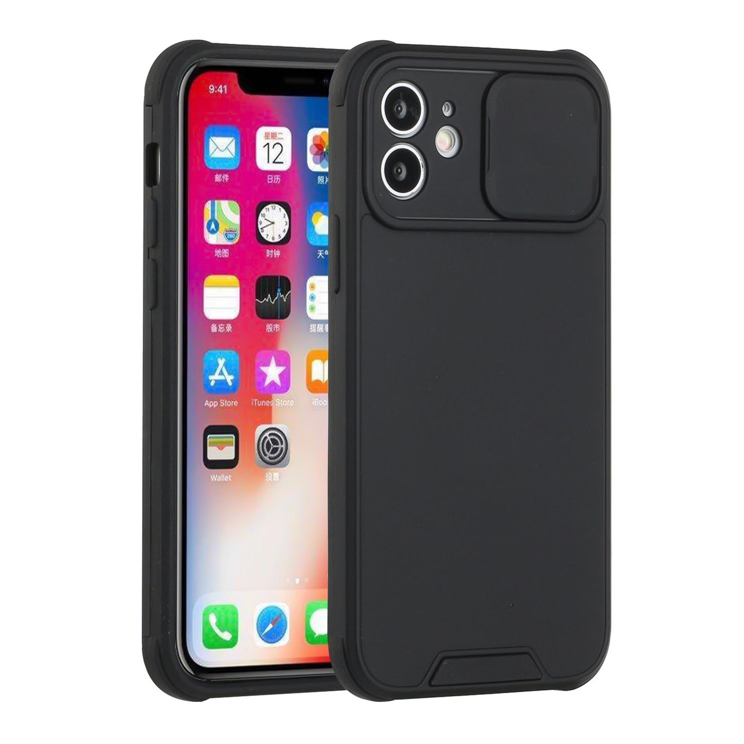 For Apple iPhone 13 Pro Max (6.7") Heavy Duty Cases with Slide Camera Protection Slim Dual Layer Hard TPU Protective Shockproof Armor  Phone Case Cover