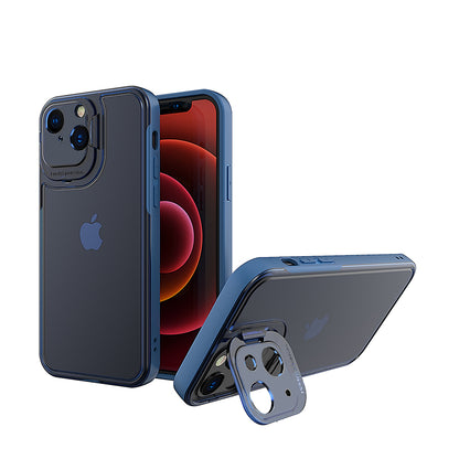 For Apple iPhone 13 /Pro Max Hybrid Tinted with Precise Raised Camera Protection & Invisible Stand Kickstand Ultra Slim  Phone Case Cover