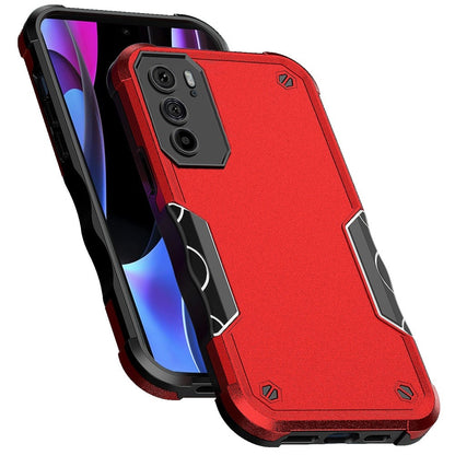 For Motorola Edge+ 2022 /Edge Plus Slim Tough Shockproof Hybrid Heavy Duty Dual Layer Bumper Rugged Hard Rubber Armor  Phone Case Cover