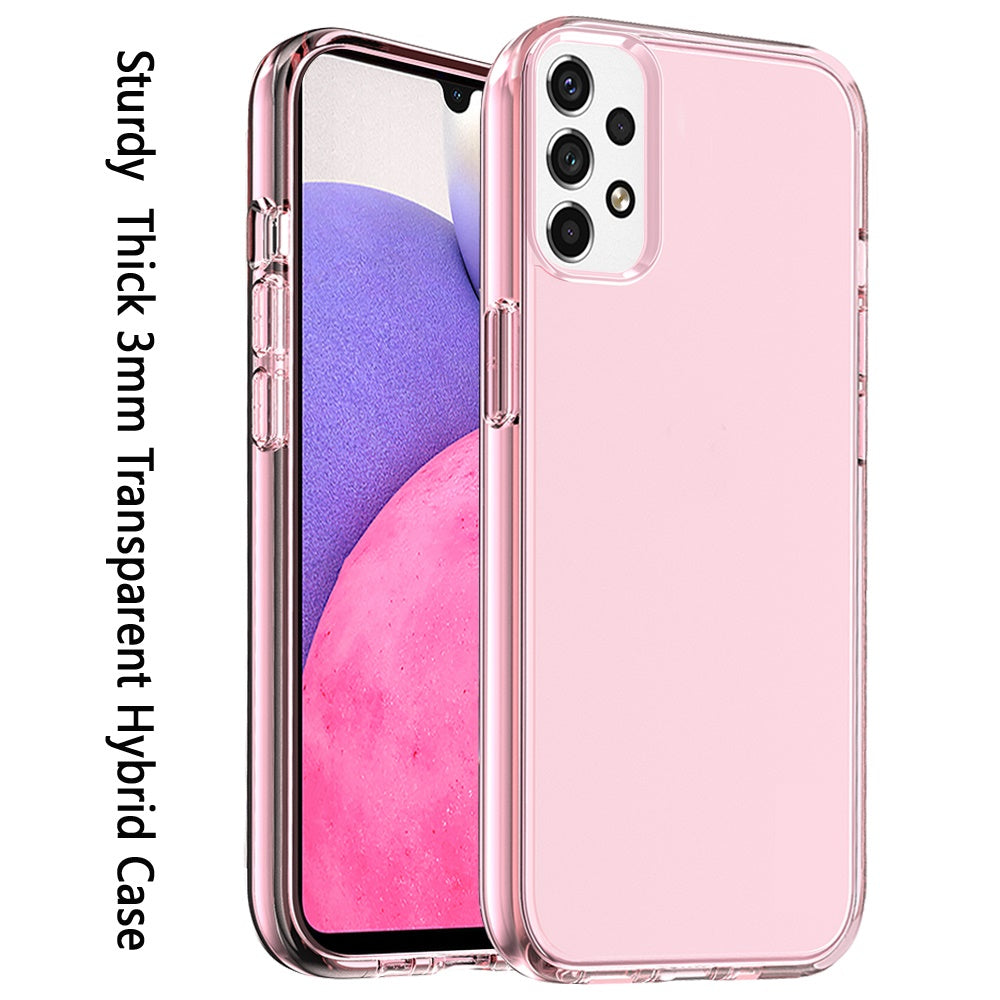 For Samsung Galaxy A33 5G Transparent Shock Absorption Thick TPU Rubber Gel Soft Ultra Thick 3mm Hybrid Silicone Protective Slim  Phone Case Cover