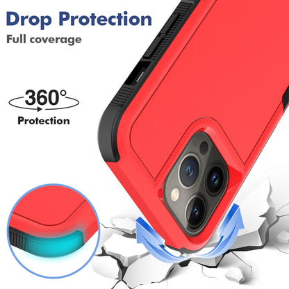For Apple iPhone 13 Pro Max (6.7") Tough Hybrid Rugged Hard Shockproof Drop-Proof 3in1 Protection, Military Grade Design  Phone Case Cover