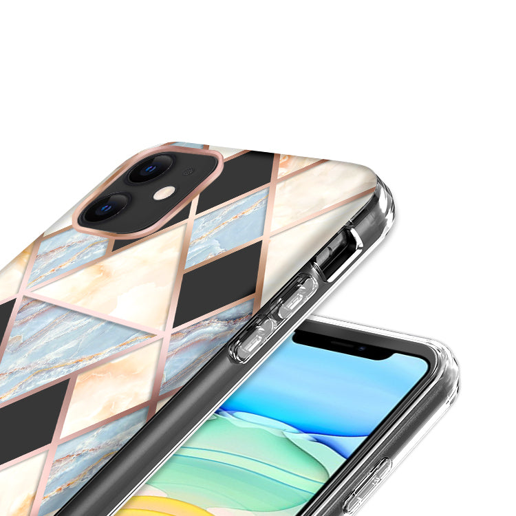 For Apple iPhone 14 Plus (6.7") Dual Layer Hybrid Shockproof Fashion Design IMD Electroplating 2in1 Hard Frame  Phone Case Cover