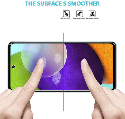For Samsung Galaxy A33 5G Screen Protector Clear Transparent Tempered Glass, Case Friendly, 9H Hardness, Anti-Bubble Tempered Glass Screen Guard Clear Screen Protector