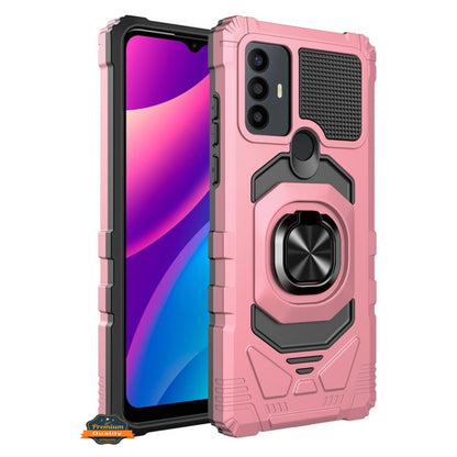 For Motorola Moto G Stylus 5G 2022 Hybrid Magnetic Car Mount with Ring Kickstand Stand Holder Armor [Military Grade]  Phone Case Cover