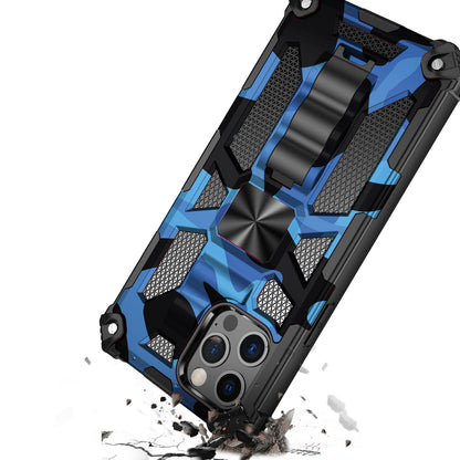 For Apple iPhone 13 Pro Max (6.7") Heavy Duty Stand Hybrid Shockproof [Military Grade] Rugged Protective with Built-in Kickstand Fit Magnetic Car Mount  Phone Case Cover