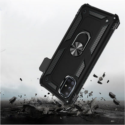 For Samsung Galaxy A71 5G with Belt Clip Holster Ring Stand Holder, Military Grade Fit for Magnetic Car Mount Shockproof Hybrid Rugged  Phone Case Cover