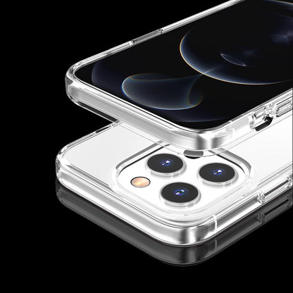 For Apple iPhone 11 (6.1") Transparent Shock Absorption Thick TPU Rubber Gel Ultra Thick 3mm Hybrid Silicone Protective Clear Phone Case Cover