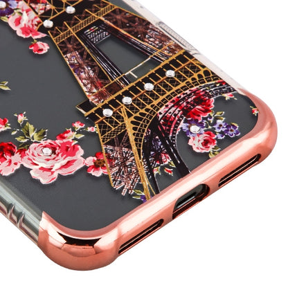 For Samsung Galaxy S10E Bling Stylish Design Hybrid Rubber TPU Hard PC Shockproof Armor Rugged Slim Fit Eifell Tower in Full Bloom Phone Case Cover